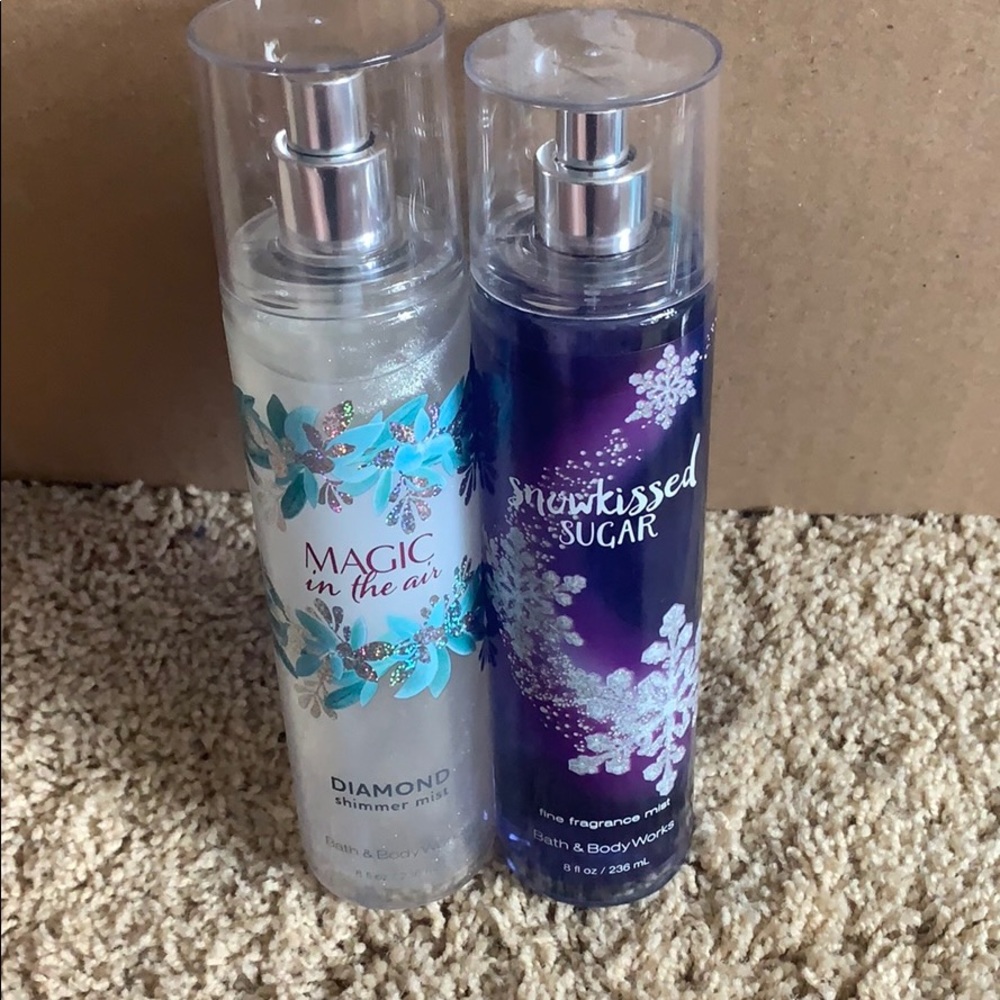 set of 2 bath and body works body sprays!